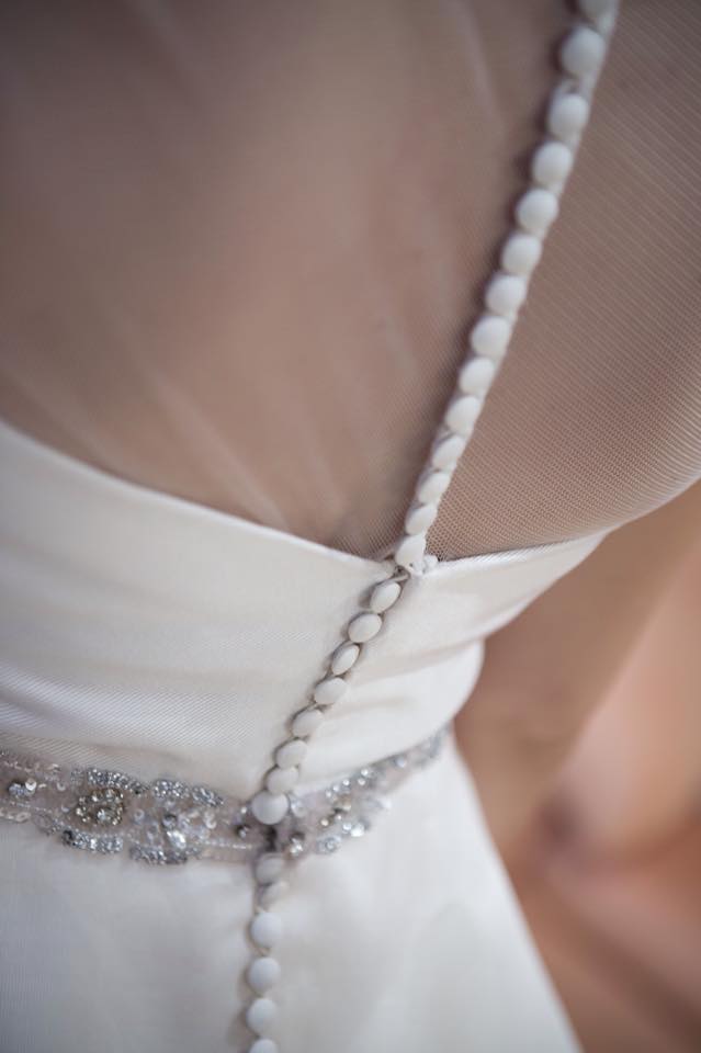 Vestido de novia organza con volantes - Imagen 3